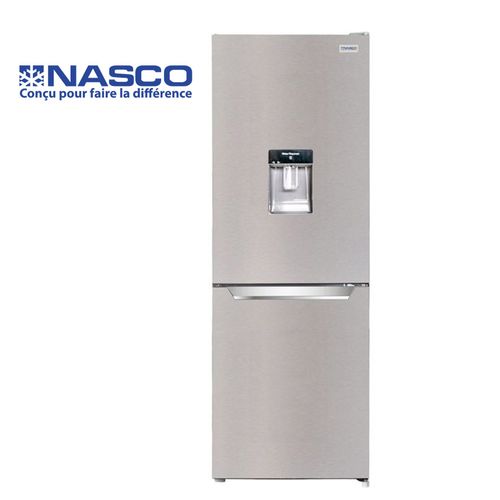 [NASD2-ML203-WD] FRIGO COMBINE NASCO/ GRIS/ 227LT NET/ 3 TIROIRS/ DISTRIBUTEUR D'EAU