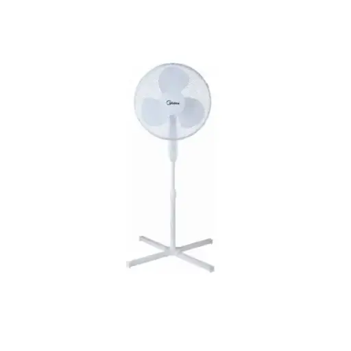 VENTILATEUR A PIED MIDEA/ 3VITESSES / BLANC / 3 HELICES/HAUTEUR REGLABLE