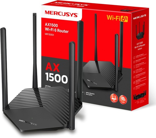 [MR1500X] MERCUSYS Router AX1500 Wi-Fi 6 