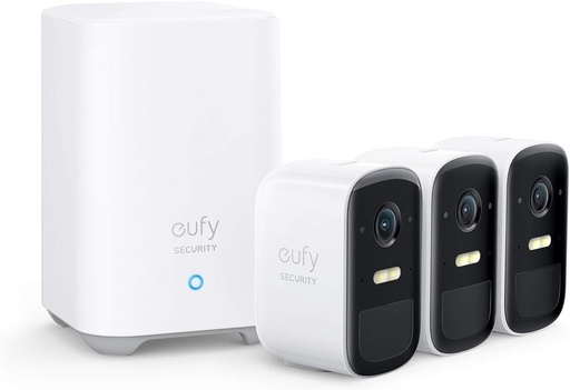 eufy Security eufyCam 2C, Camera Surveillance Kit de 3 caméras