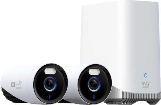 [E330] eufy Security eufyCam E330 (Pro) kit 2 cam, caméra de sécurité extérieure 4K