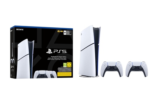 Console Pack PlayStation®5  Slim Digital avec deuxième manette Boite ouverte