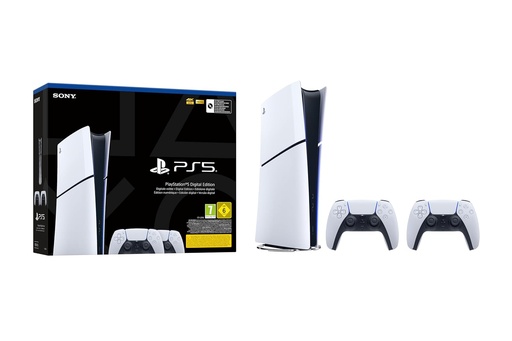 Pack Console PlayStation®5  Slim Digital avec deuxième manette Boite ouverte