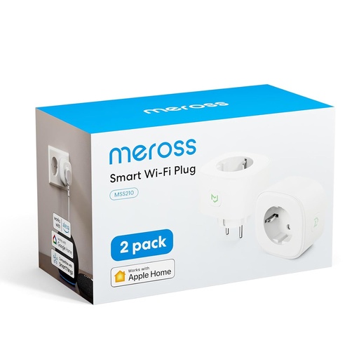 Meross Prise Connectée Compatible avec Apple HomeKit Pack de 2