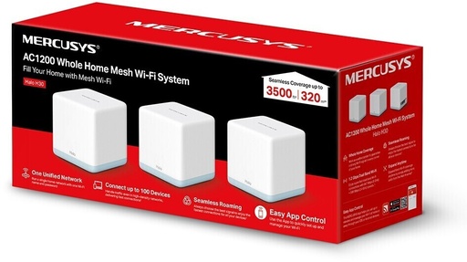 MERCUSYS WiFi Mesh  AC1200Mbps Halo H30 (pack-3)