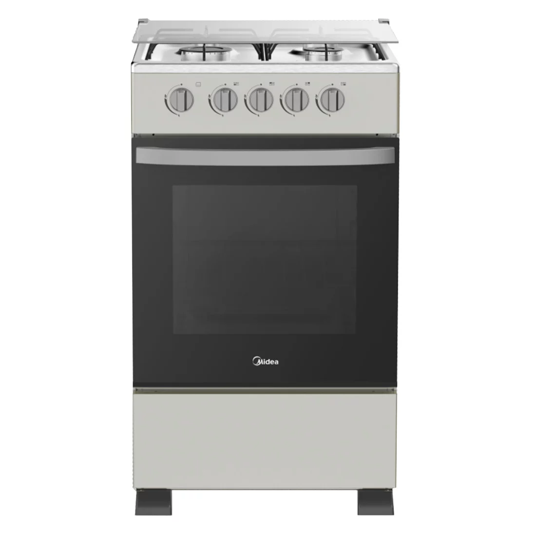 Gazinière noir-gris Midea SP5055T082-BG quatre feux