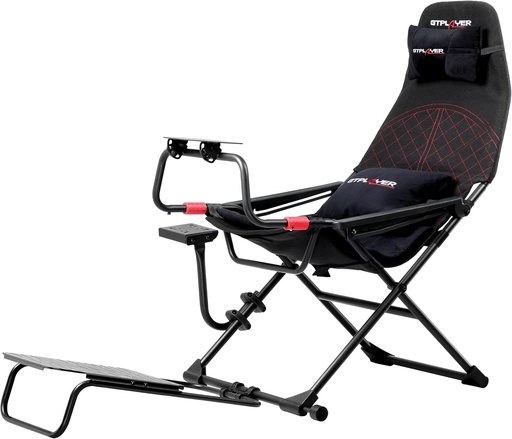 GTPLAYER Simulateur de conduite,  pliable pour adultes et enfants, compatible avec toutes les marques de volant et pédaliers