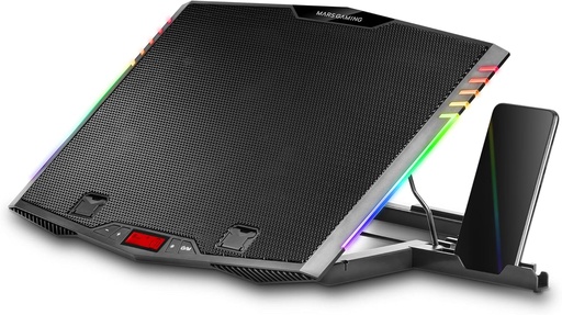 [MNBC5] Mars Gaming MNBC5, Refroidisseur PC 19'' ARGB, 6 Ventilateurs,Support Portable