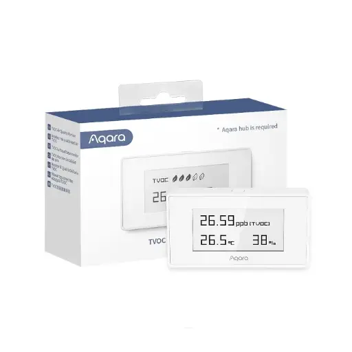 Aqara Moniteur de qualité de l'air intérieur, nécessite un concentrateur AQARA ,  HomeKit, Google, Alexa et IFTTT
