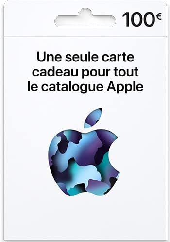 Carte App Store & iTunes 100€( Carte physique) 