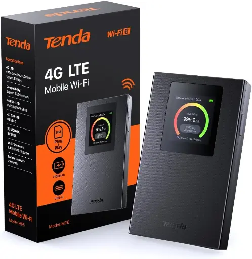 [MF6] Tenda 4G Routeur Mobile WiFi, Hotspot Portable MiFi, Routeur 4G SIM, WiFi 6 AX300