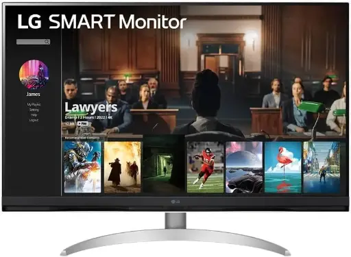 [32SQ700S-W]  LG MyView Smart Moniteur 32SQ700S-W 32 pouces 4K UHD, Dalle VA résolution (3840x2160), 5ms ,60Hz, HDR 10, DCI-P3 90%, inclinable