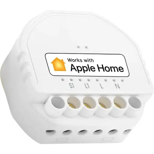 Meross interrupteur connecté WiFi mural intelligent sans fil, 1 gang, compatible Apple Homekit