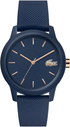 [2001067] Lacoste Montre Analogique à Quartz pour Femme avec Bracelet en Silicone Bleu Marin