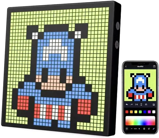 Pixel Display 32 x 32 LED RVB, écran Pixel Art Smart programmable et personnalisable depuis mobile