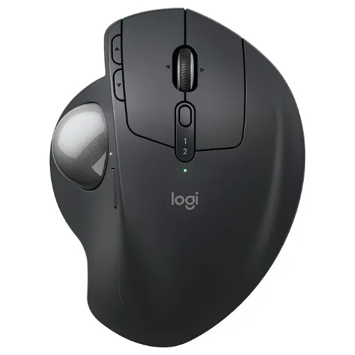 Logitech MX Ergo S, trackball sans fil ergonomique 2 048 DPI (Graphite)