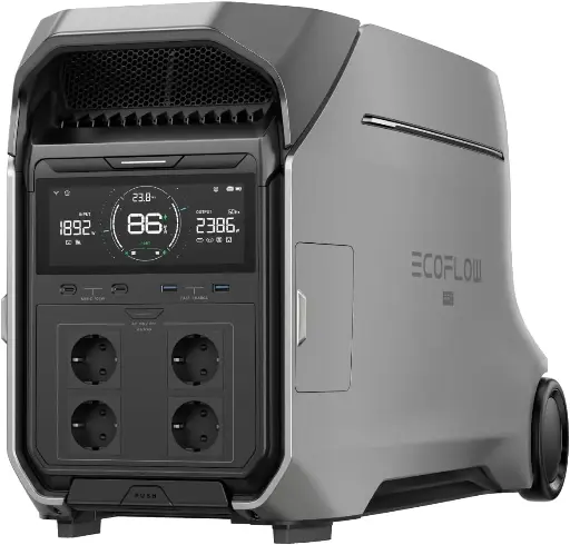 Station électrique portable EcoFlow DELTA Pro 3 - 4000 Wh de capacité | 4800 W de sortie 3400w de puissance d'entrée solaire