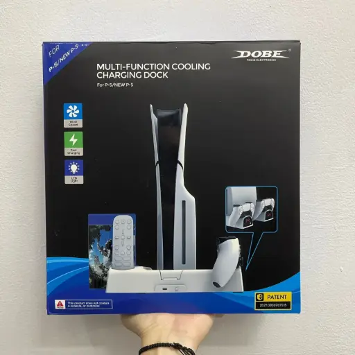 [TP5-3532B] Support de charge multifonction avec ventilateur de refroidissement  Dobe pour PS5 