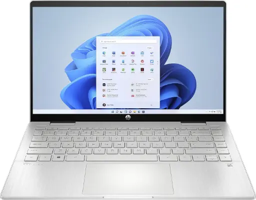 HP Pavilion x360 14-ek1255ng, Ordinateur Portable Intel Core i5-1335U, 16 Go RAM, 512 Go SSD, Écran 14" FHD  IPS , Argent (Comme neuf)