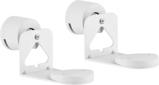 Support  PureMounts de Haut-Parleur pour Sonos Era 100 et 300 "Lot de 2",  avec Gestion des câbles, pivotant +/-30°, inclinable 0/-30° (Blanc)