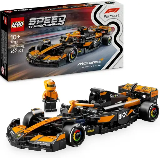 LEGO 77251 Speed Champions Voiture F1 McLaren Team MCL38 - Jeu de Construction avec véhicule de Course