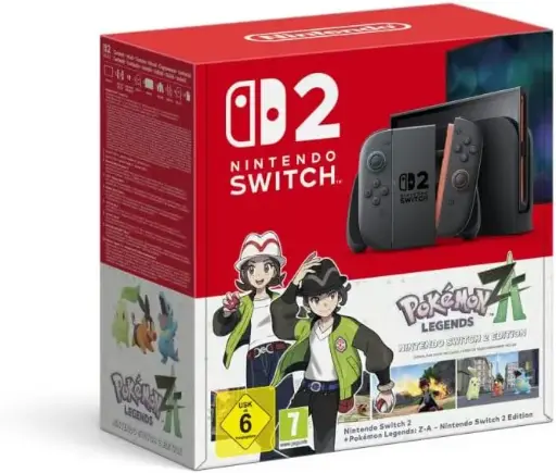 Pack  Console Nintendo Switch 2 + le jeu Légendes Pokémon : Z-A (Code de Téléchargement)
