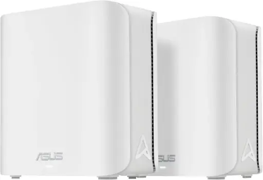 ASUS ZenWiFi BD4 (Pack de 2) Système WiFi 7 Mesh, Double -Bande, 3600 Mbps, 470 m², Double Ports 2,5G,Blanc  