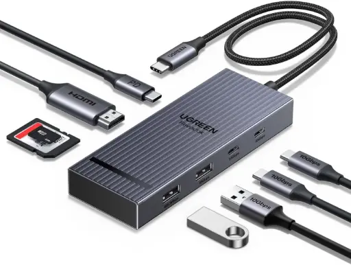 UGREEN Revodok Pro 108, hub USB-C 8-en-1, HDMI 4K 60 Hz et PD 100 W