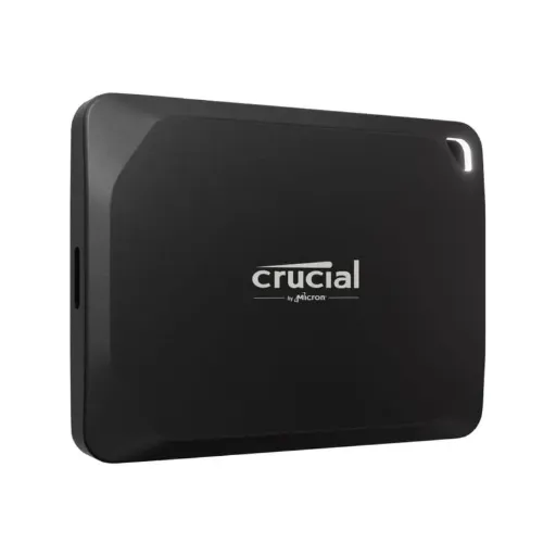 Crucial X10 Pro 1To SSD Externe Portable, Jusqu’à 2100Mo/s en lecture et 2000Mo/s en écriture, USB-C 3.2 Gen2, CT2000X10SSD9C02, Noir