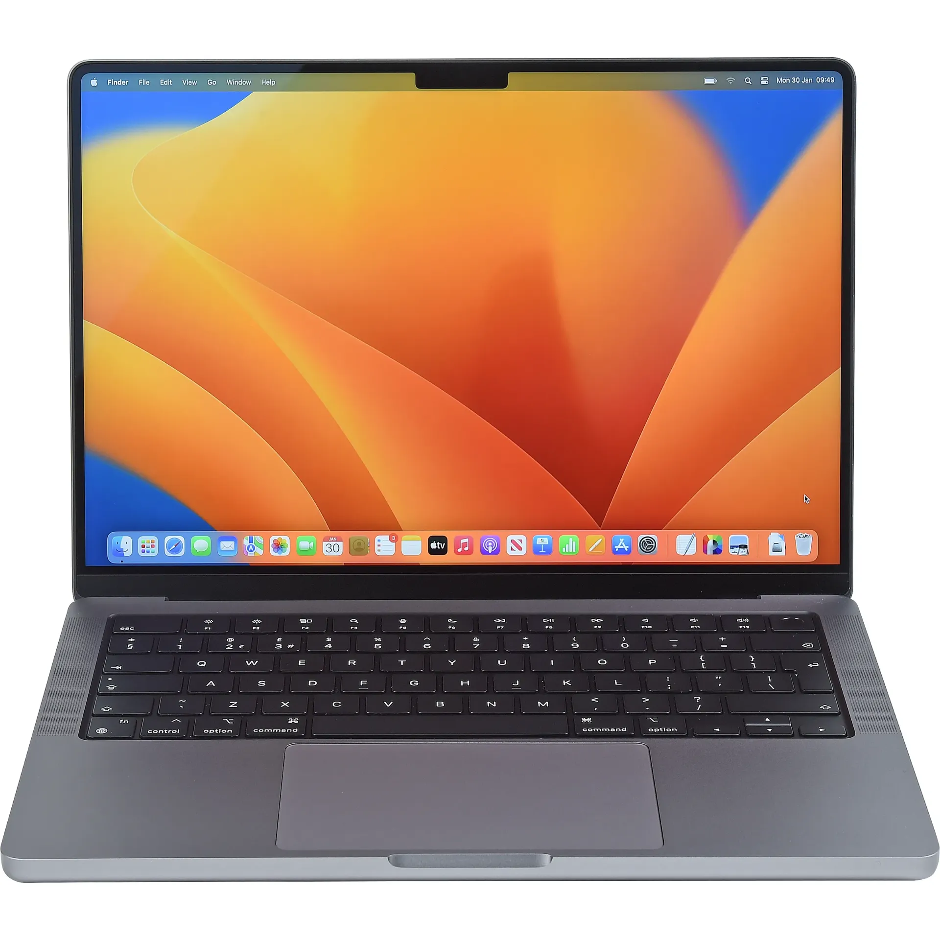Apple MacBook Pro 14″ 2023 M2 Pro, CPU 10 cœurs, GPU 16 cœurs, RAM 16 Go, SSD 512 Go (QWERTY, Gris, Occasion bon état)