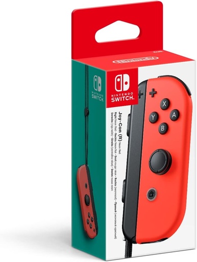 Manette Joy-Con Droite Rouge Néon pour Nintendo Switch