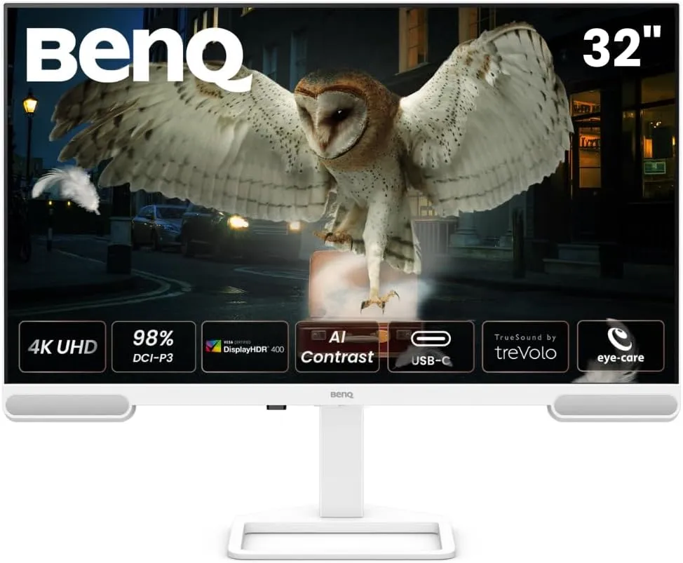 Moniteur blanc BenQ EW3290U de 31,5 pouces