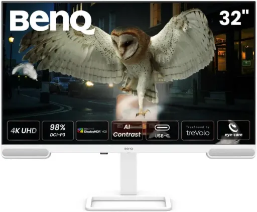 BenQ EW3290U, 31,5″ 4K UHD, dalle IPS, 60 Hz, 5 ms (USB-C, haut-parleurs)