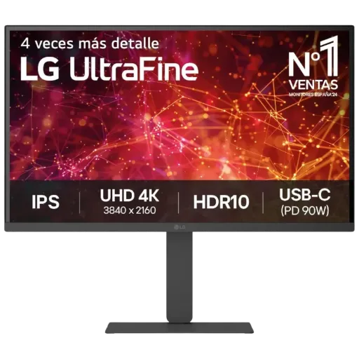 LG 27U730A-B - Moniteur 4K Ultra UHD, 27 pouces (3840 x 2160) pixels, dalle IPS, 60 Hz, HDR10, 5ms , DCI-P3 98 %, port USB-C, Haut-parleurs intégrés ,inclinaison Noir