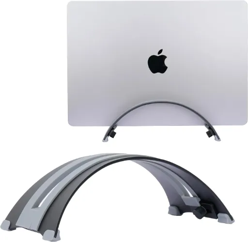Support vertical réglable en aluminium pour ordinateur portable