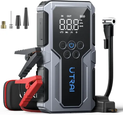 UTRAI, booster 6 000 A avec gonfleur 150 PSI et écran LED