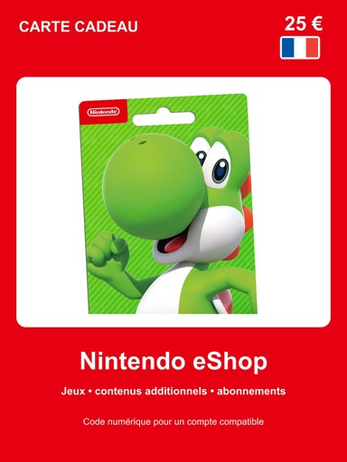 Carte Nintendo eShop 25 €