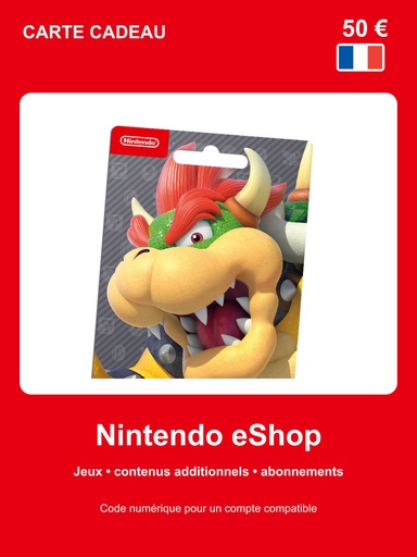 Carte Nintendo eShop 50 €