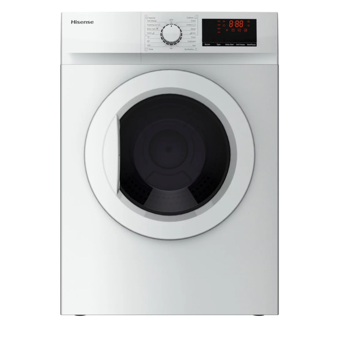 Sèche-linge à évacuation Hisense DVDL80S 8 kg