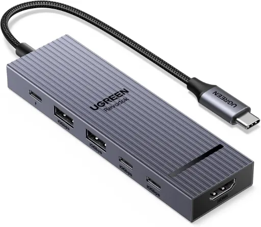 UGREEN Revodok Pro 106, hub USB-C 6-en-1, HDMI 4K 60 Hz et PD 100 W
