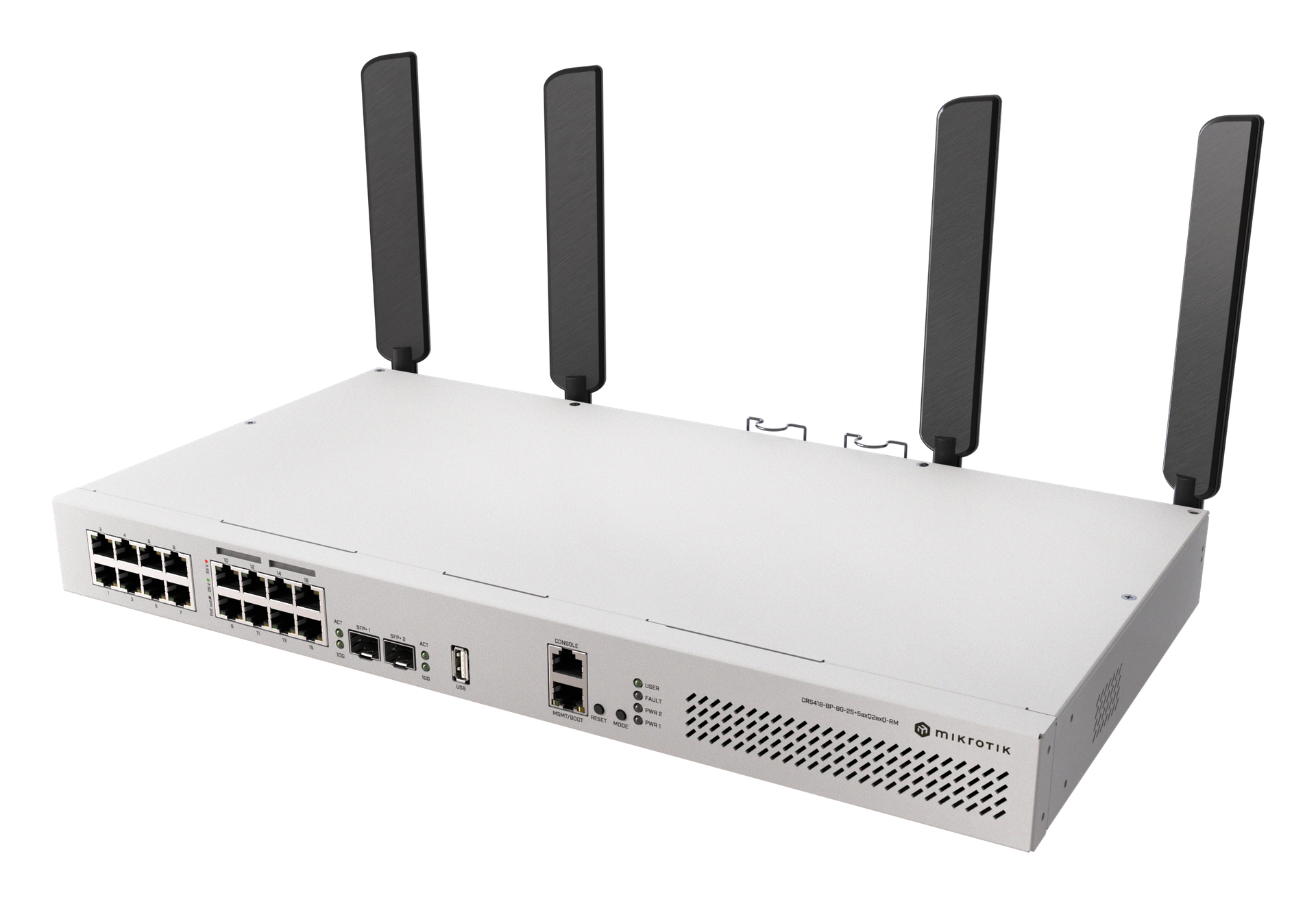 Switch MikroTik CRS418 PoE Wi-Fi 6 rack 1U