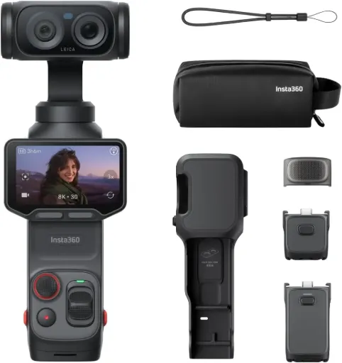 Insta360 Luna Ultra (Pack Endurance) Caméra de vlogging 8K Noir