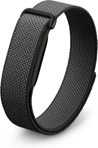 Bracelet connecté Google Fitbit Air sans écran avec suivi d'activité, fréquence cardiaque et sommeil - Coaching personnalisé basé sur l'IA - Jusqu'à 7 jours d'autonomie - Noir d'obsidienne