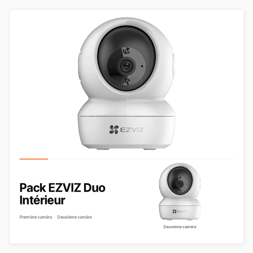 Pack EZVIZ Duo Intérieur avec Deux caméras H6c Pro