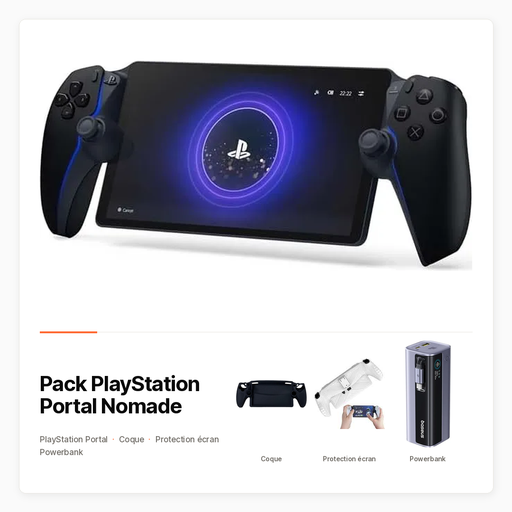 Pack PlayStation Portal Nomade avec Portal, protections et powerbank