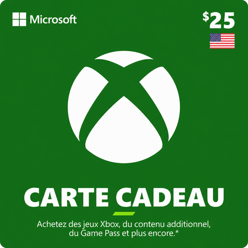 Carte Xbox 25 $