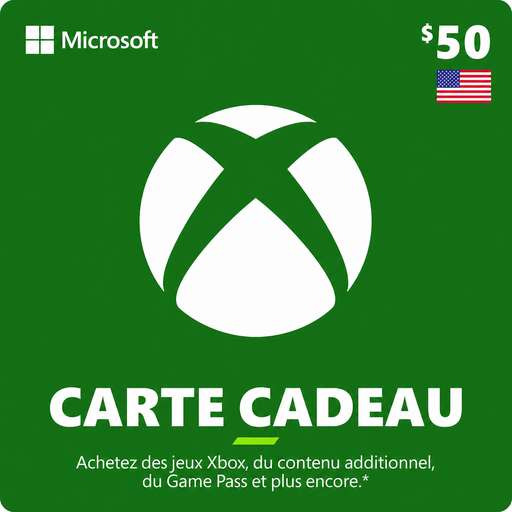 Carte Xbox 50 $