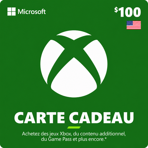 Carte Xbox 100 $