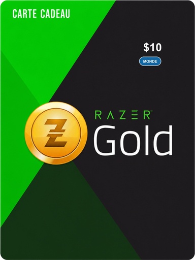 Carte Razer Gold 10 $