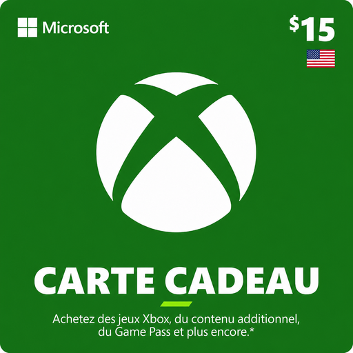 Carte Xbox 15 $